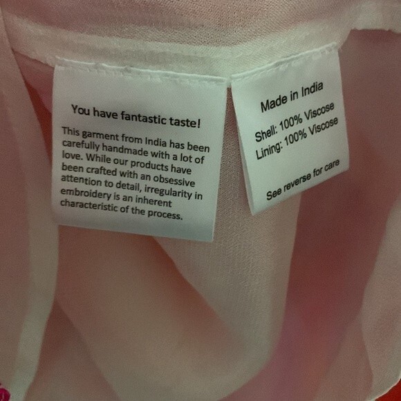 NWT ROCOCO SAND EMILY DRESS - PINK. Size XS (runs big) - Picture 13 of 15